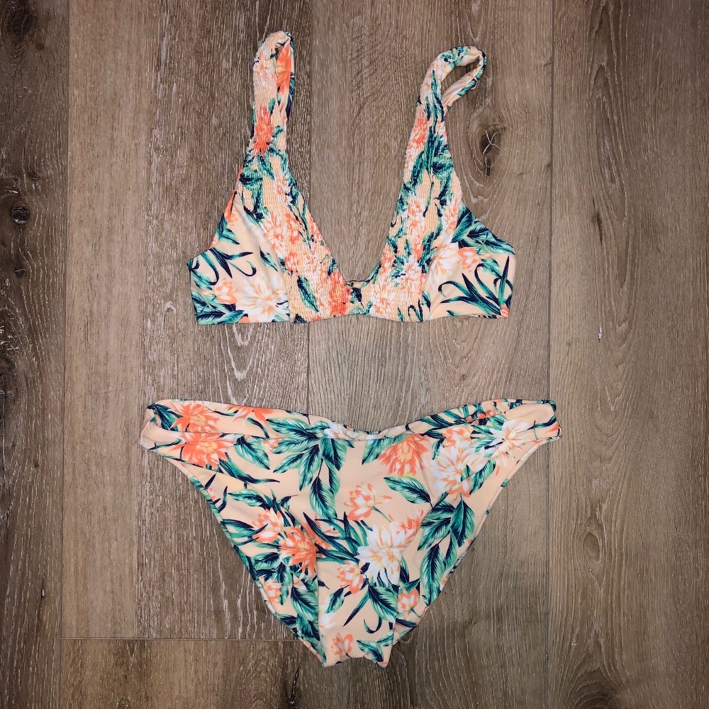Tori Praver Floral Bikini Bottom